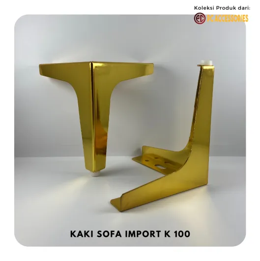 Aksesoris dan Peralatan Sofa Kaki Sofa K100 Stainless New Model 1 1