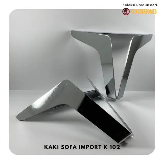 Aksesoris dan Peralatan Sofa Kaki Sofa K102 Stainless New Model 1 4